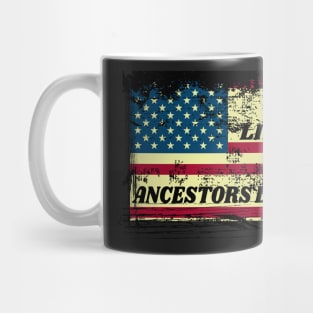 Vote Like Your Ancestors Died For It - Voting Rights 2020 Distressed Design Mug
